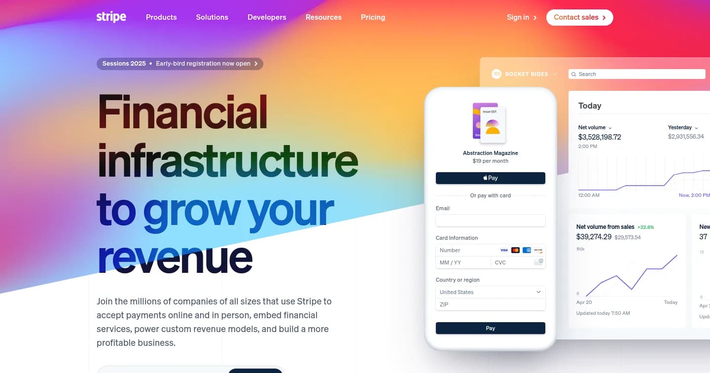 Stripe | Financial Infrastructure to Grow Your Revenue