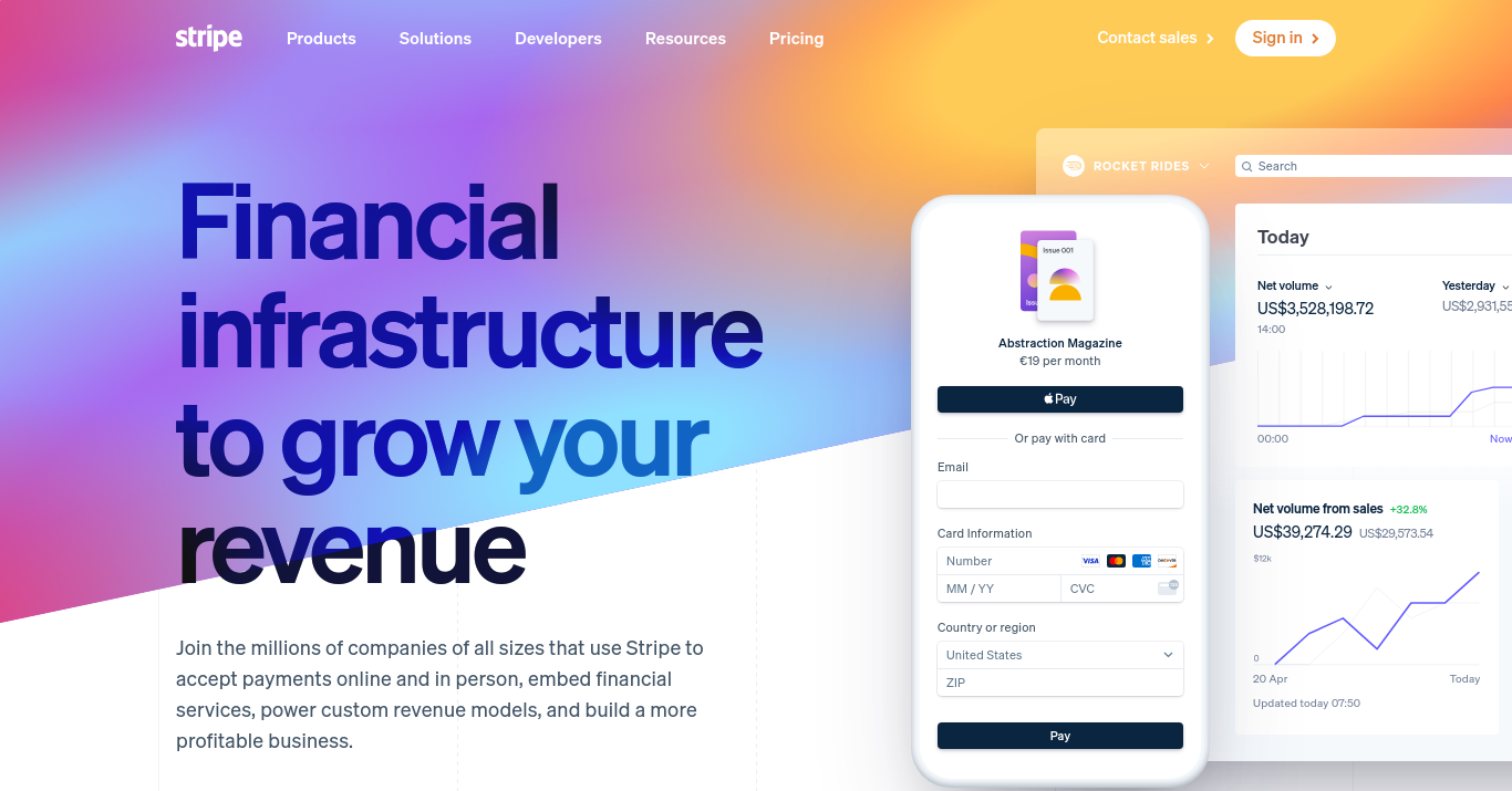 Stripe | Financial Infrastructure to Grow Your Revenue