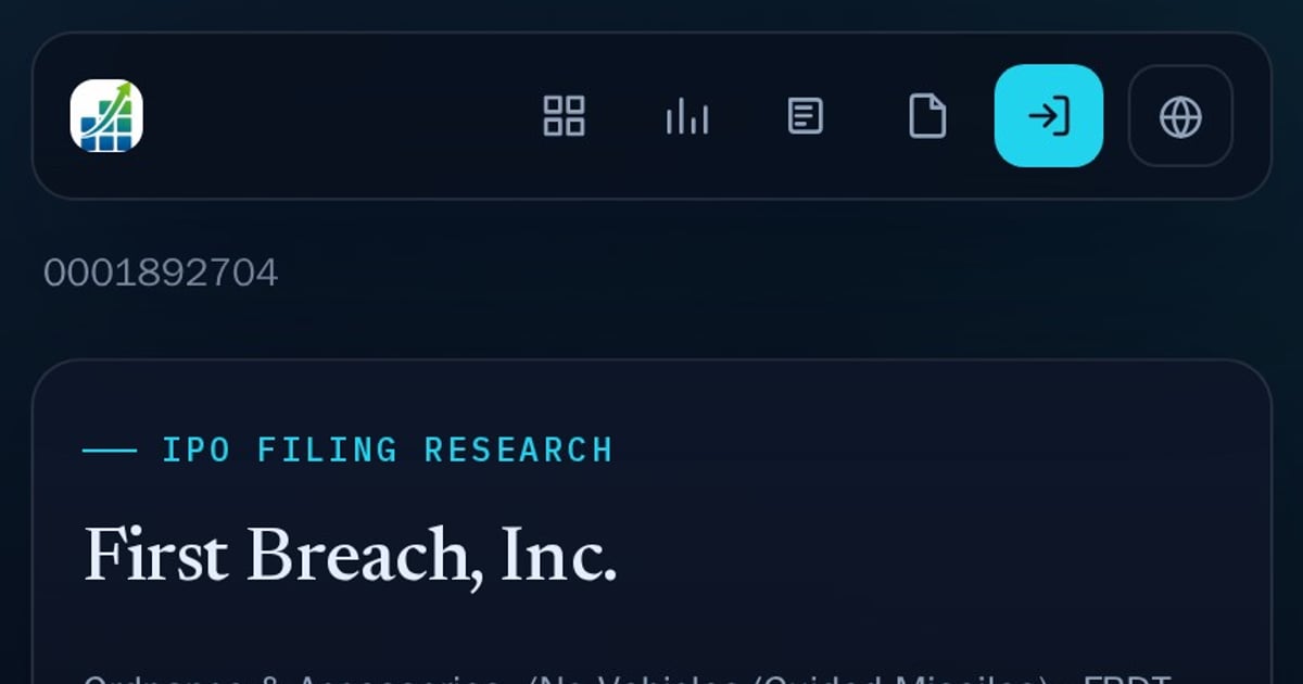 First Breach, Inc. IPO Filing Research | IPOGrid